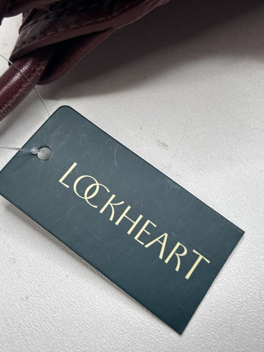 LOCKHEART Charlottes Web Elain Cognac $545 NWT Hobo Shoulder Bag Leather Slouchy - Picture 10 of 16
